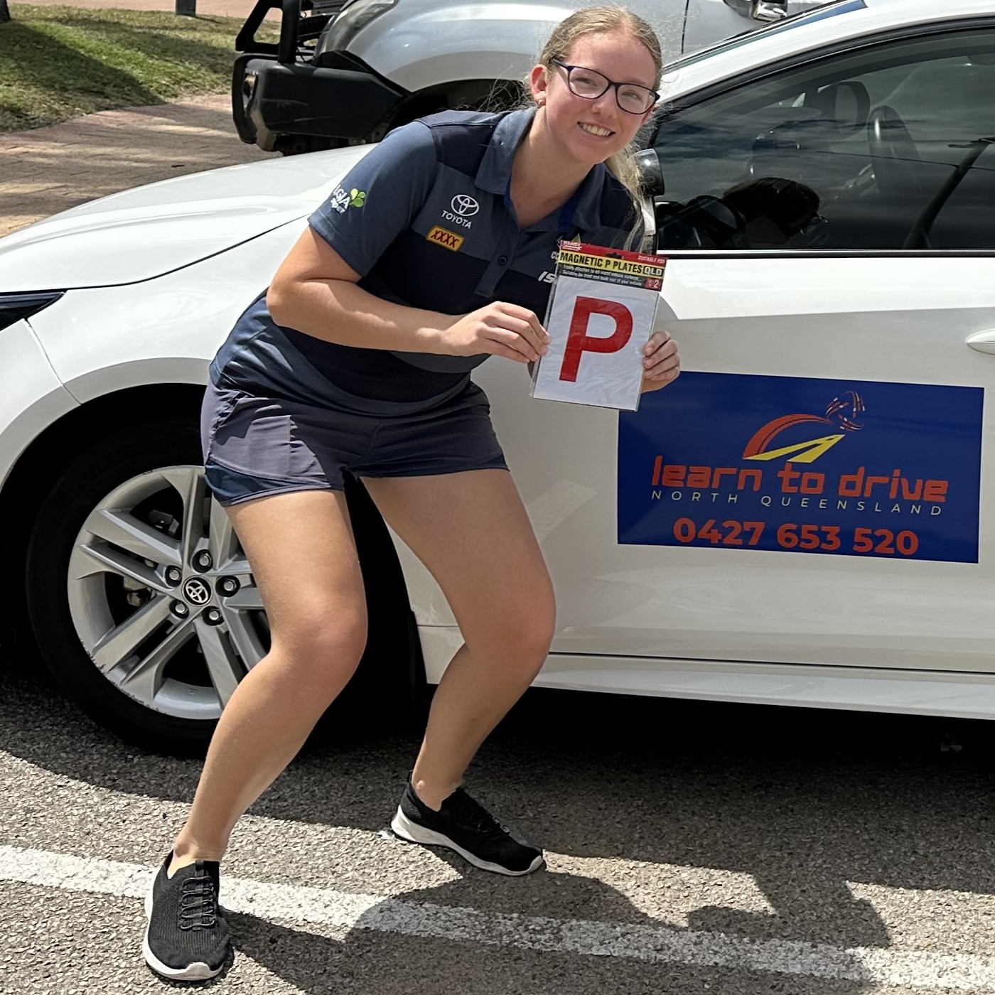 Learner Driving Training Townsville - Charli Getting Her Red P's