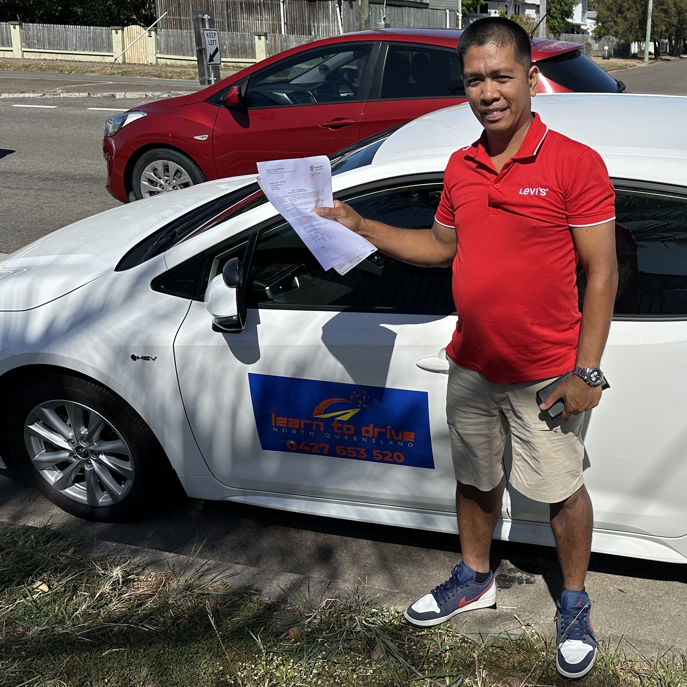 Driver Training Townsville - Arnel Getting His P's